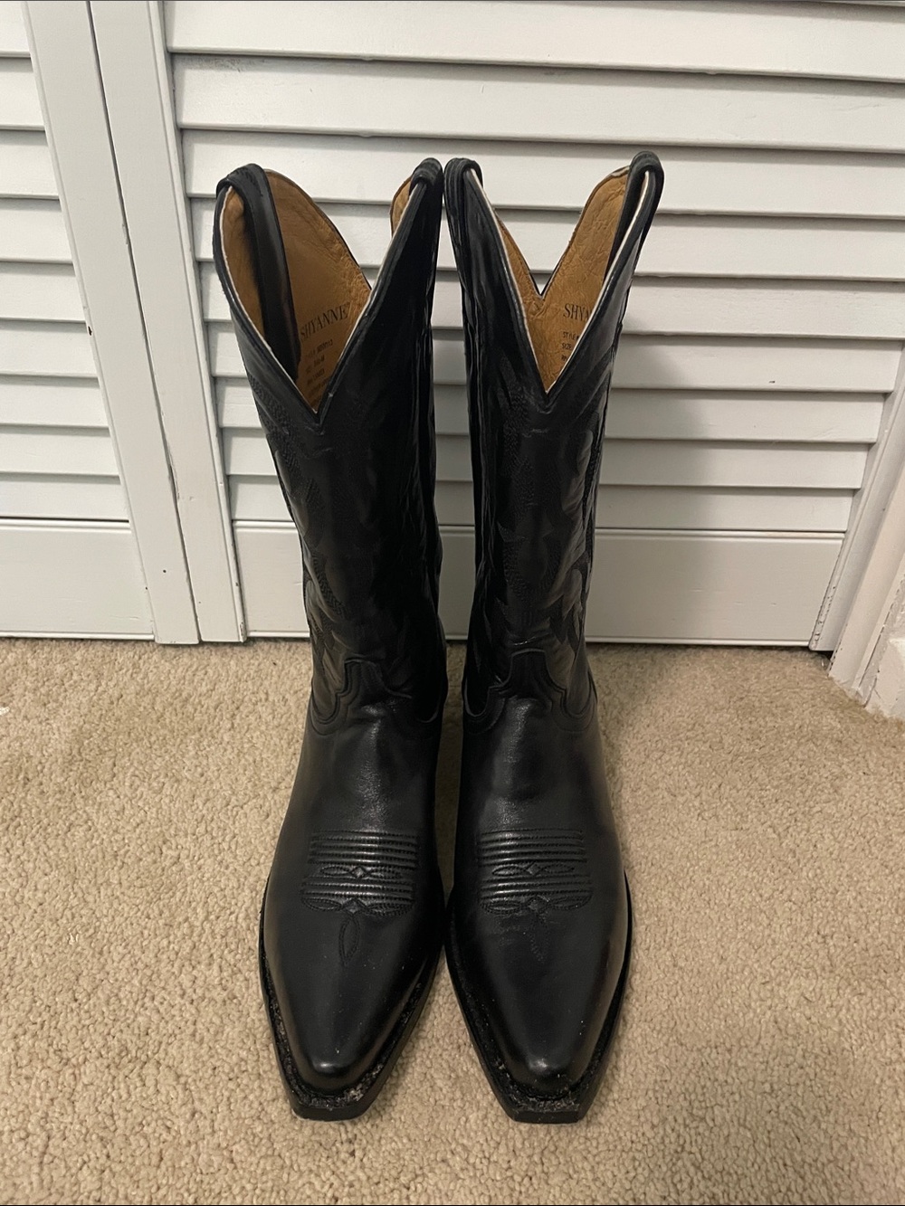 Shyanne Black Western Cowboy Boots